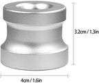 2-Level Silver Metal Razor Stand, Portable Pedestal Base Holder