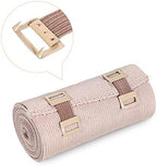 50 Pieces Elastic Bandage Clips with Stretch Metal Clasps Compression Bandage Wrap Secure Fastening Clips with Plastic Storage Box for Various Bandages and Gauze After Surgery Recovery