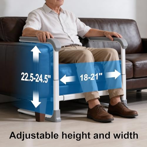 Couch Stand Assist Aid for Elderly, Help Get Up Out from Chairs for Seniors, Adjustable Height and Width