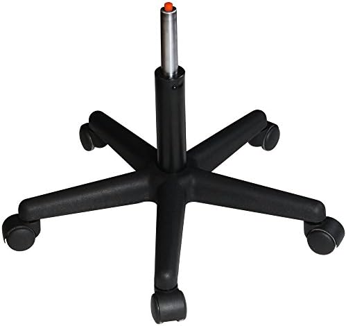 Master Massage Pneumatic Rolling Massage Stool with Backrest Black