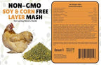 Non-GMO Soy Free-Corn Free Whole Grain Layer Mash (40 lb)