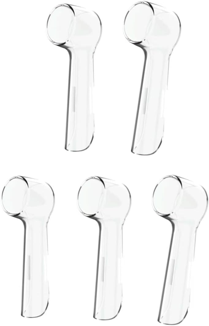 5 Pcs Toothbrush Head Covers for Oral-B iO Series Hygienic Dust Protection Caps for Electric Brush Heads Travel-Friendly