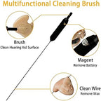 Hearing Aid Cleaning Kit Tools, 4 PCS Hearing Aid Cleaning Brush with Wax Loop, Hearing-aid Accessories Supplies, Hearing-aid Vent Cleaner for Headphones Amplifier