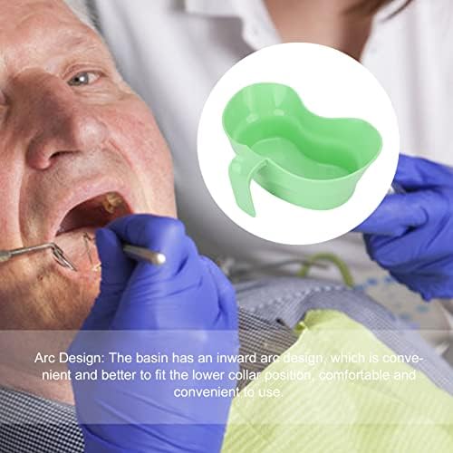 ZJchao Bed Mouthwash Cup, Brush Patient Mouthwash Basin Teeth, Plastic Emesis with Oral Care Toothbrush for Elderly Bedridden Patients and Teeth Cleaning, 300ML
