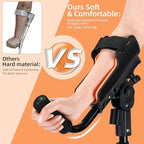 Adjustable Forearm Crutches for Adults – 10-Level Height Ergonomic Arm Crutches, Adjustable Hook & Loop Strap, Foldable Crutches for Leg&Surgery Recovery, Sports Injuries or Daily Use (1 Pair)