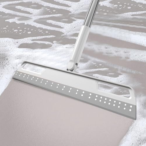 Multifunction Magic Broom, Extended Indoor Detachable,3-in-1 Sweeper Removing Dust Liquid Hair, Adjustable Floor Squeegee,Magic Broom as seen on tv（Gray）