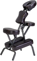 Master Massage Bedford Massage Chair Full Body Portable- Lightweight Massage Chair with Carrying Case-Tattoo Chair Height Adjustable Folding Chair Face Cradle Salon SPA (Coffee)