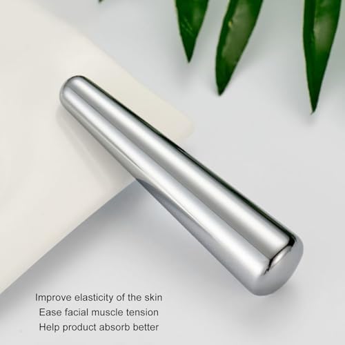 Sonew Stainless Steel Massage Stick, Foot & Palm Reflexology Wand for Pressure, 11cm