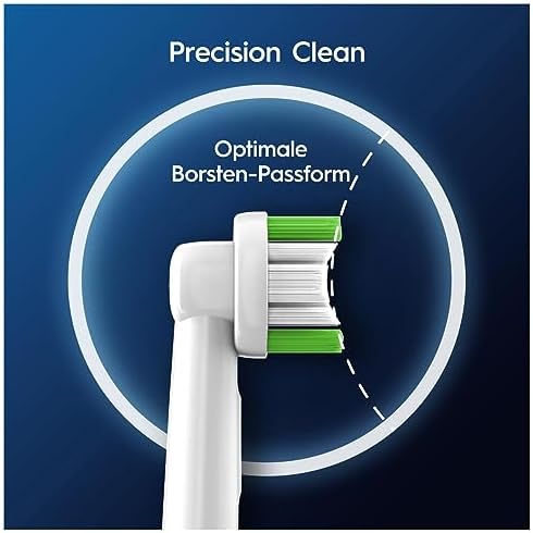 Oral-B Pro Precision Clean Replacement Toothbrush Heads for Electric Toothbrush, Pack of 8, Teeth Cleaning with Innovative X-shaped Bristles, Original Oral-B Toothbrush Attachment, Designed in Germany