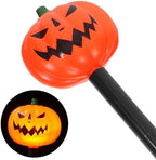 Cabilock Halloween Pumpkin Lantern Stake Lights 5-Head LED Outdoor Waterproof Pathway Yard Decorations with Battery Box for Garden Lawn Halloween Party
