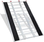 GarveeTech Snowmobile Loading Ramp, 1500Lbs Aluminum Tri-Fold Ramps with Ski Guides for Snowmobile, 85" x 54" Foldable Ramp with Straps for ATV, UTV, Lawn Tractor, Motorcycle, Truck & Trailer