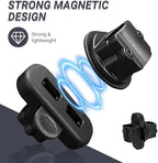 Magnetic Cane Holder for Drive Rollator, Walker, Scooter, Wheelchair - Universal Crutch Stick Bracket Accessory, Easy Clip-On Attachment, Fit 25mm ID Tube