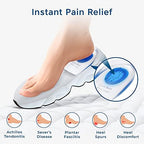 Figly Heel Cushions for Heel Pain Relief (4 Pack) - Gel Heel Cushion Inserts, Gel Heel Cups Heel Pain Relief, Heel Pads Shoes, Heel Support Heel Inserts Men Women Plantar Fasciitis Heel Cup Heel Spur