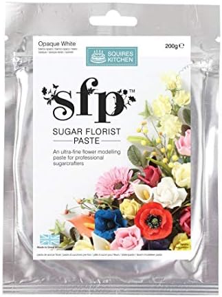 Squires Kitchen 200g Ready Made Sugar Florist Paste - Opaque White