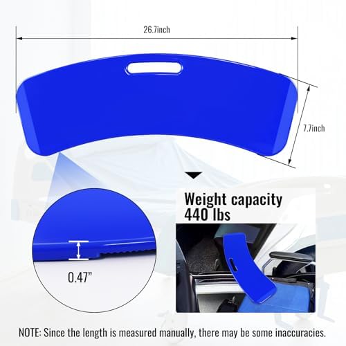 YHK Transfer Board and Slide Board for Transferring, Sliding Board Transfer to Wheelchair, Sliding Transfer Board Transfer to Bed, Car, Toilet, Sliding Board 26.7*7.7*0.47", Hold up to 440 lbs, Blue