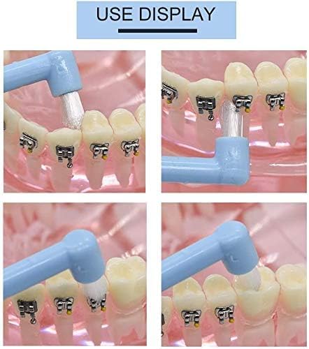 8 PCS Interspace Toothbrush Set for Teeth Detail Cleaning and Braces Clean,Tapered Orthodontic Brushes,Compact Trim Tooth Toothbrush