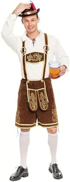 Spooktacular Creations Men’s German Bavarian Oktoberfest Costume Set, Beer Costume Hat for Adults Halloween and Beer Festival