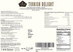 Cerez Pazari Turkish Delight Hazelnut Candy Gourmet Premium Vegan Sweets Small Gift Box 7.4oz | Luxury Traditional Soft Confectionery Lokum (Loukoumi) | Small Size Snacks Apprx.35 Pcs