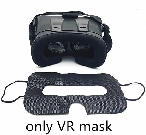 100 Pack Disposable VR Mask Sanitary VR Eye Covers VR Mask for VR Face Mask,Virtual Reality Face Mask Compatible with HTC Vive Pro/PS VR/Gear VR/Oculus Rift Go e altre cuffie Most vr Headset (Black)