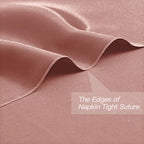 P Pothuiny 12 Pcs Silky Rose Gold Satin Napkins 17 x 17 Inches, Square Smooth Wedding Dinner Napkins Satin Cloth Napkins Table Napkins for Banquet Party Restaurant Decor, Thanksgiving, Christmas