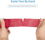 24 Pack Self Adherent Cohesive Wrap Bandages Non Woven Cohesive Bandage Elastic Self Adhesive Bandage Wrap Sports Athletic Tape First Aid Tape for Wrist Ankle Pet Vet Wrap Grip Cover 2 inch (Red)