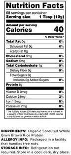 Terrasoul Superfoods Organic Sprouted Brown Rice Protein Powder, 1.5 Pounds