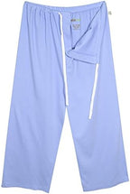 Unisex Hospital Patient Drawstring Pants (Medium, Light Blue)
