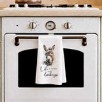 Donkey Kitchen Towels, Life is Better with Donkeys Decorative Dish Towels Gift for Bathroom Kitchen Farmer, Rustic Farmhouse Funny Hand Tea Bar Towel for Home Apartment Dorm Farm 16x24in
