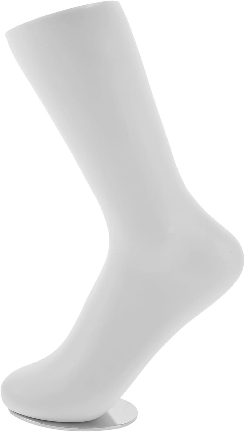 DOITOOL Foot Mannequin for Socks Display,Female Plastic Foot Model Sock Mannequin,Ankle Bracelet Jewelry Display,Short Stocking Mannequin,Foot Display,Sock Display Stand for Shop Home
