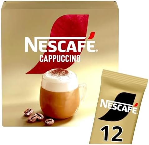 NESCAFÉ Cappuccino x12 Instant Coffee Sachets (Pack of 6, Total 72 Sachets)