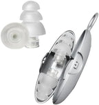 Pluggerz Enjoy Music Earplugs, Transparent, Skin-Friendly Material, Reusable Ear Plugs with Filter, 24-29 dB Noise Reduction Rating, Universal-Fit Hearing Protection for Concerts or Festivals, 1 Pair