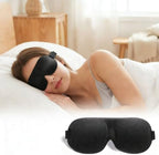 Eye Masks for Sleep，Sleep Mask for Back and Side Sleeper, Block Out Light, Luxury Sleeping Eye Mask of 3D Night Blindfold, Zero Pressure Breathable Travel Eye Cover Black