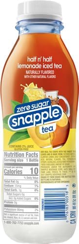 Snapple Diet Half and Half, 16 oz (Pack of 4)