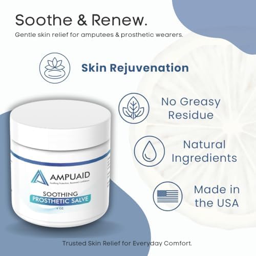 Soothing Prosthetic Salve [New Formula] – High-Viscosity Barrier with Lanolin USP & Organic Beeswax, 4 oz