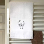 Azeeda 'Rugby Player Celebrating' Hand/Guest Towel (TL00089365)