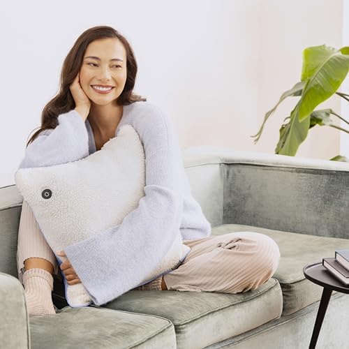 Medisana HC 150 Electric Blanket with Infrared Heat, Electric Pad with Auto Shut-off for Back, Shoulder, Neck, Wireless Electric Blanket for Home and Travel, Bi-Color Design