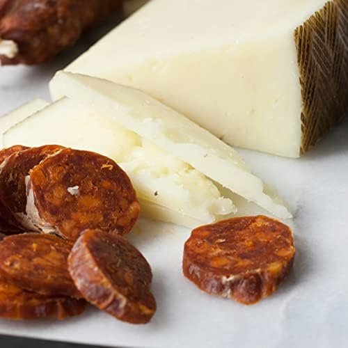 igourmet The Best of Spain Assortment - Includes: Gourmet Spanish Ham, Manchego Cheese, Drunken Goat Cheese, Mahon Cheese, Spanish Olives, Chocolates, Chorizo, and Quince Paste (Membrillo)