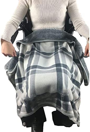 Multi-Purpose Leisure Blanket Cloak Wheelchair Blanket,Thickening Shawl Legs Protection Cover Warmer Wheelchair Accessory for Cold Weather