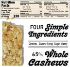 South 40 Snacks Pistachio and Cashew Bars, Extra Crunchy Nut Snack Bar, Simple Ingredients, Honey and Sugar, Unique Delicious Healthy Nut Clusters(40g Bar, Pack of 12)