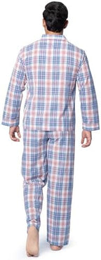 Fruit of the Loom Men's Long Sleeve Broadcloth Pajama Set