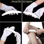 5 in 1 Stainless Steel Muscle Scraper Gua Sha Massage Tool Set, Scraping Tool Physical Therapy with Storage Case, Soft Tissue and Myofascial Release