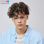 Firmoo Classic Square Blue light Blocking Computer/TV Reading Glasses,Glare Free Readers,Lightweight Plastic Frame Unisex Women/Men(Clear Frame)