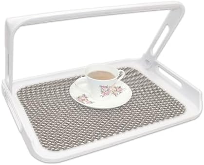 NRS Healthcare Handi Tray with Non Slip Mat/Foldaway Handle