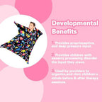 Autism Black Movement Stretchy Sensory Body Socks - ADHD and Improve Sensory Processing Sox - Help Children with Autism (Medium)