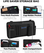 ZHCHG Wheelchair Side Bag with Cup Holder, Wheelchair Armrest Pouch Accessories for Walker, Rollator, Electric Scooter Wheelchairs, Ideal Gift for Mother's Day & Father's Day