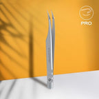 Staleks Pro Professional Eyelash Tweezers Expert 40 Type 11 – Curved – Lash Separation – Stainless Steel – Anti-Fatigue Design