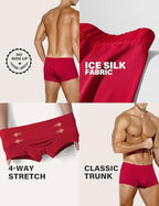 Arjen Kroos Men's Sexy Silky Trunks Underwear Boxer Briefs 1 Pack