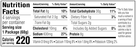 Kraft Deluxe Mac and Cheese, 4 Cups, for Easy Dinner or Dinner Sides, Original Flavor, No Artificial Flavors or Dyes, 2.39 oz