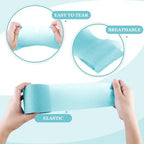 Nuanchu 30 Yards Pre-wrap Athletic Tape Pre Wrap Athletic Foam Underwrap Tape Foam Underwrap Bandage for Hair Soccer Sports Wrists Elbows Knees Ankles 2.76 Inches(Turquoise)