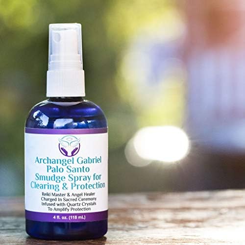 Heal The Masses Palo Santo Spray - Archangel Gabriel Smudge Spray for Clearing & Protection - Smokeless Aromatherapy Mist with Essential Oils - 4 Fluid Ounces